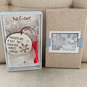 Sandra Magsamen Charms BELIEVE Teachers are a Gift, Fashion Jewelry Box